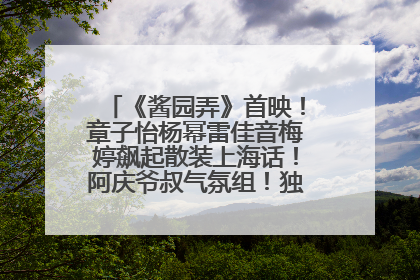 《酱园弄》首映！章子怡杨幂雷佳音梅婷飙起散装上海话！阿庆爷叔气氛组！独独没见他……