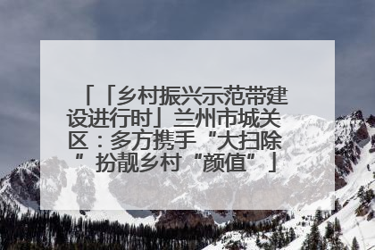 「乡村振兴示范带建设进行时」兰州市城关区：多方携手“大扫除”扮靓乡村“颜值”