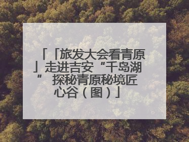 「旅发大会看青原」走进吉安“千岛湖” 探秘青原秘境匠心谷（图）