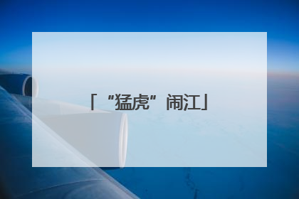 “猛虎”闹江