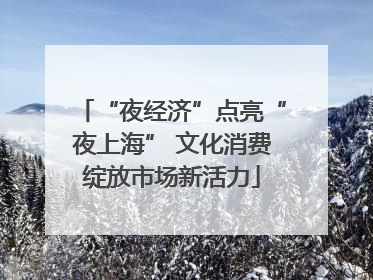 “夜经济”点亮“夜上海” 文化消费绽放市场新活力