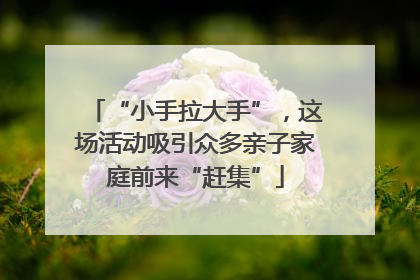 “小手拉大手”，这场活动吸引众多亲子家庭前来“赶集”
