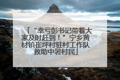 “幸亏彭书记带着大家及时赶到！”宁乡黄材镇崔坪村驻村工作队救助中暑村民