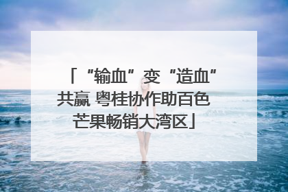 “输血”变“造血”共赢 粤桂协作助百色芒果畅销大湾区