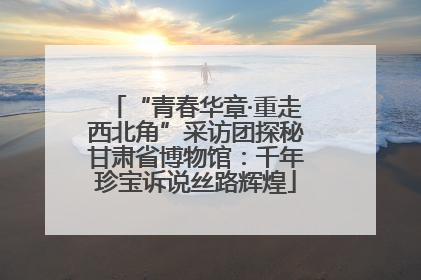 “青春华章·重走西北角”采访团探秘甘肃省博物馆：千年珍宝诉说丝路辉煌