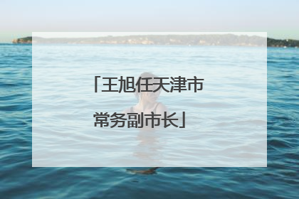 王旭任天津市常务副市长