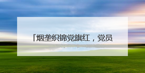 烟垄织锦党旗红，党员躬身绘 “金” 梦