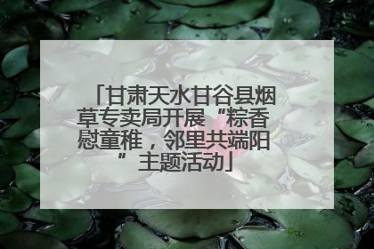 甘肃天水甘谷县烟草专卖局开展“粽香慰童稚，邻里共端阳”主题活动
