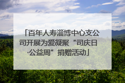 百年人寿淄博中心支公司开展为爱凝聚“司庆日·公益周”捐赠活动