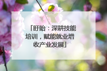 盱眙：深耕技能培训，赋能就业增收产业发展