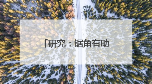 研究：锯角有助减少犀牛盗猎