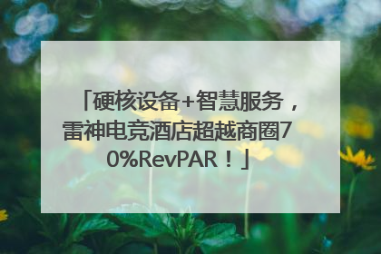 硬核设备+智慧服务，雷神电竞酒店超越商圈70%RevPAR！