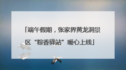 端午假期，张家界黄龙洞景区“粽香驿站”暖心上线