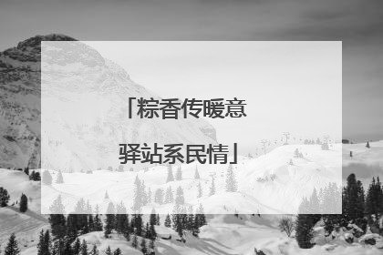 粽香传暖意 驿站系民情