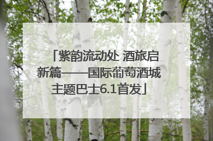 紫韵流动处 酒旅启新篇——国际葡萄酒城主题巴士6.1首发