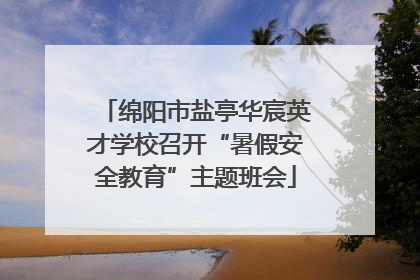 绵阳市盐亭华宸英才学校召开“暑假安全教育”主题班会