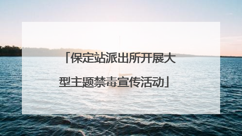 保定站派出所开展大型主题禁毒宣传活动