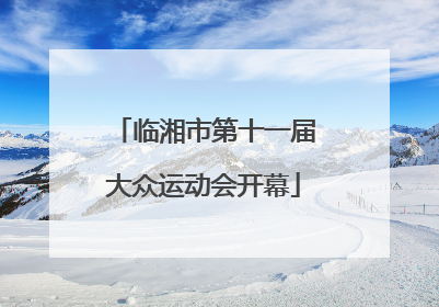 临湘市第十一届大众运动会开幕