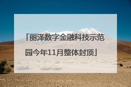 丽泽数字金融科技示范园今年11月整体封顶