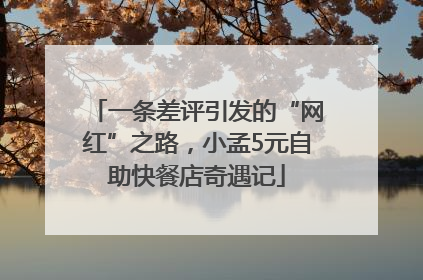 一条差评引发的“网红”之路，小孟5元自助快餐店奇遇记