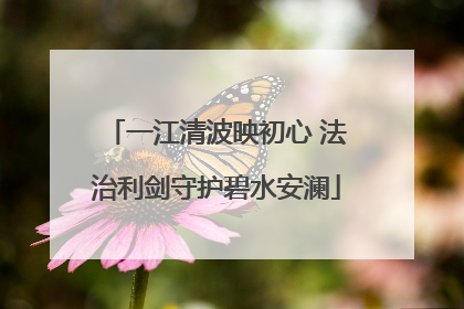 一江清波映初心 法治利剑守护碧水安澜