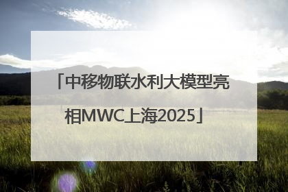 中移物联水利大模型亮相MWC上海2025