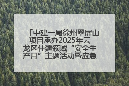 中建一局徐州翠屏山项目承办2025年云龙区住建领域“安全生产月”主题活动暨应急救援演练观摩会