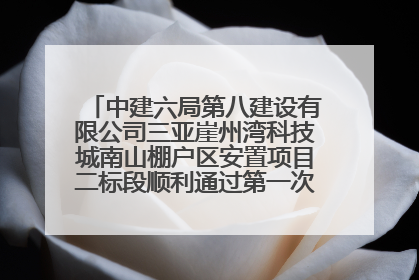 中建六局第八建设有限公司三亚崖州湾科技城南山棚户区安置项目二标段顺利通过第一次主体结构验收