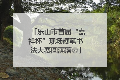 乐山市首届“嘉祥杯”现场硬笔书法大赛圆满落幕