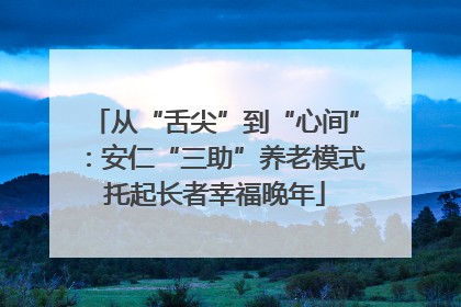 从“舌尖”到“心间”：安仁“三助”养老模式托起长者幸福晚年