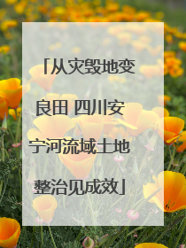 从灾毁地变良田 四川安宁河流域土地整治见成效