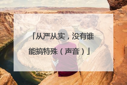 从严从实，没有谁能搞特殊（声音）