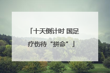 十天倒计时 国足疗伤待“拼命”