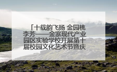 十载韵飞扬 金园桃李芳——金寨现代产业园区实验学校开展第十届校园文化艺术节暨庆“六一”系列活动