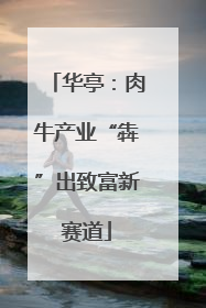 华亭：肉牛产业“犇”出致富新赛道