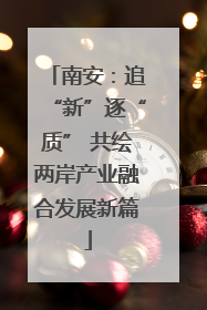 南安：追“新”逐“质” 共绘两岸产业融合发展新篇