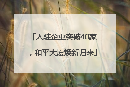 入驻企业突破40家，和平大厦焕新归来