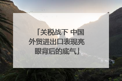 关税战下 中国外贸进出口表现亮眼背后的底气
