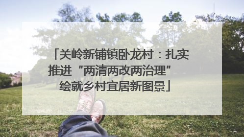 关岭新铺镇卧龙村:扎实推进“两清两改两治理” 绘就乡村宜居新图景