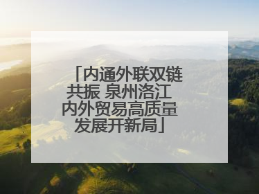内通外联双链共振 泉州洛江内外贸易高质量发展开新局