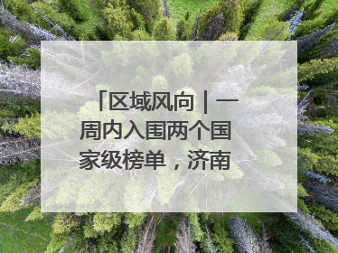 区域风向｜一周内入围两个国家级榜单，济南“显性增长”刷新城市影响力