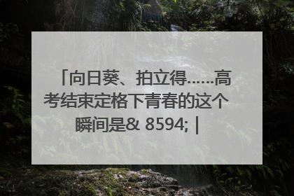 向日葵、拍立得……高考结束定格下青春的这个瞬间是& 8594;｜2025四川高考