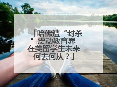 哈佛遭“封杀”震动教育界 在美留学生未来何去何从？