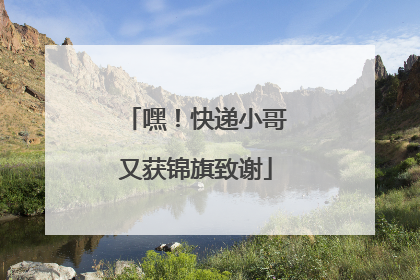 嘿！快递小哥又获锦旗致谢