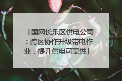 国网长乐区供电公司：跨区协作升级带电作业，提升供电可靠性
