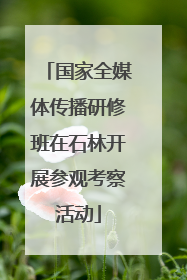 国家全媒体传播研修班在石林开展参观考察活动