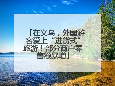 在义乌，外国游客爱上“进货式”旅游！部分商户零售额暴增
