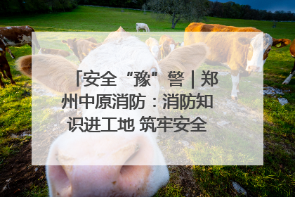 安全“豫”警｜郑州中原消防：消防知识进工地 筑牢安全“防火墙”