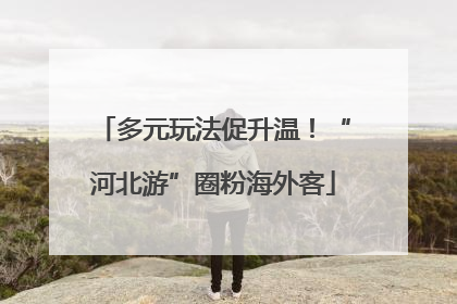 多元玩法促升温！“河北游”圈粉海外客