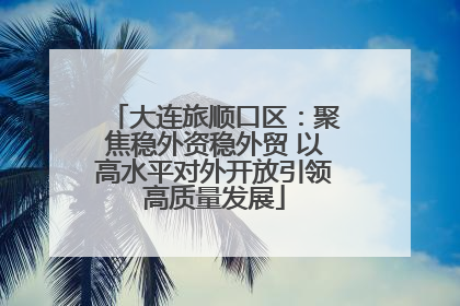 大连旅顺口区：聚焦稳外资稳外贸 以高水平对外开放引领高质量发展